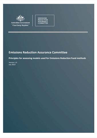 Principles for assessing models used for Emissions Reduction Fund methods